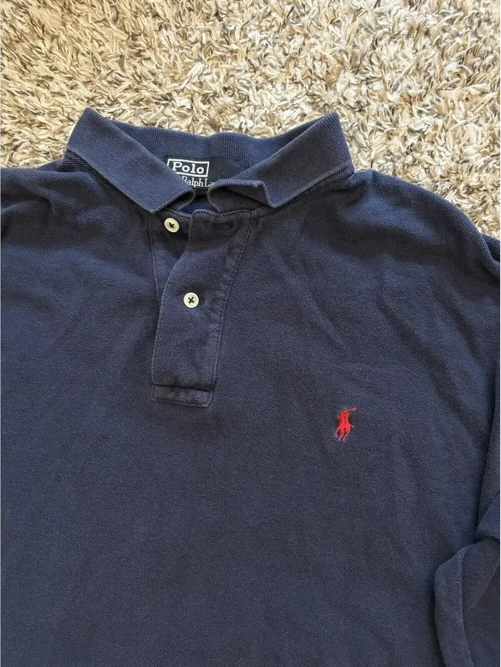 Polo Ralph Lauren Set of Long Sleeve Polo Shirt & VNeck Long Sleeve Size Large